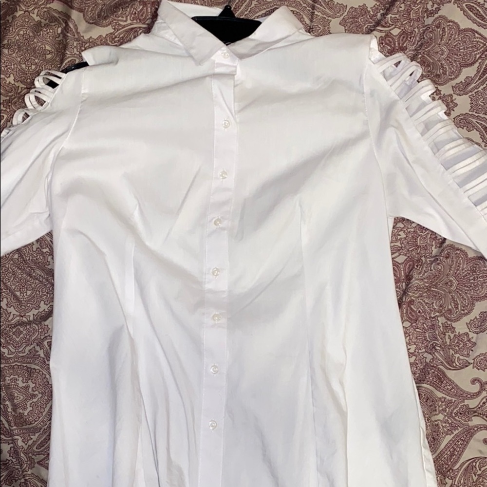 White button down